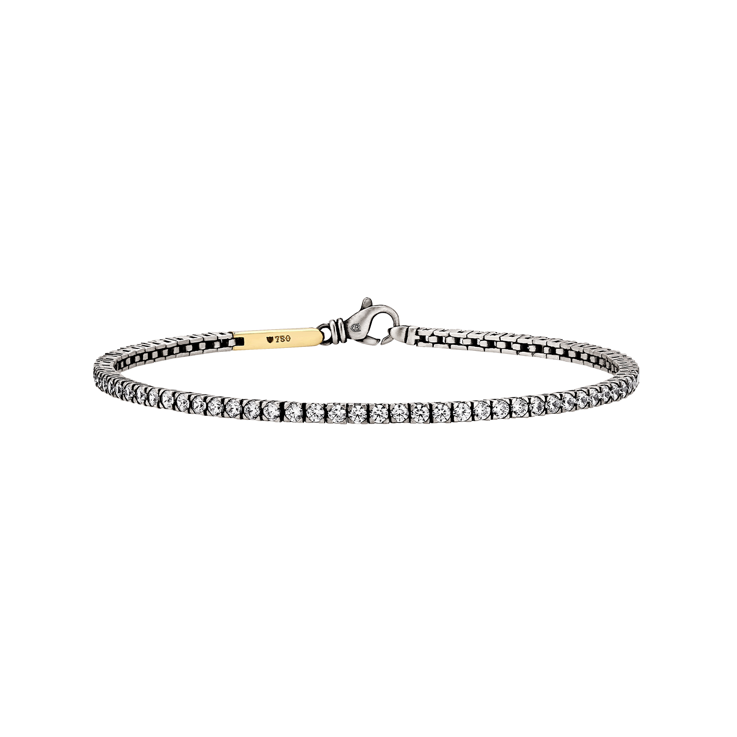 Stellar White Gold Bracelet 2mm