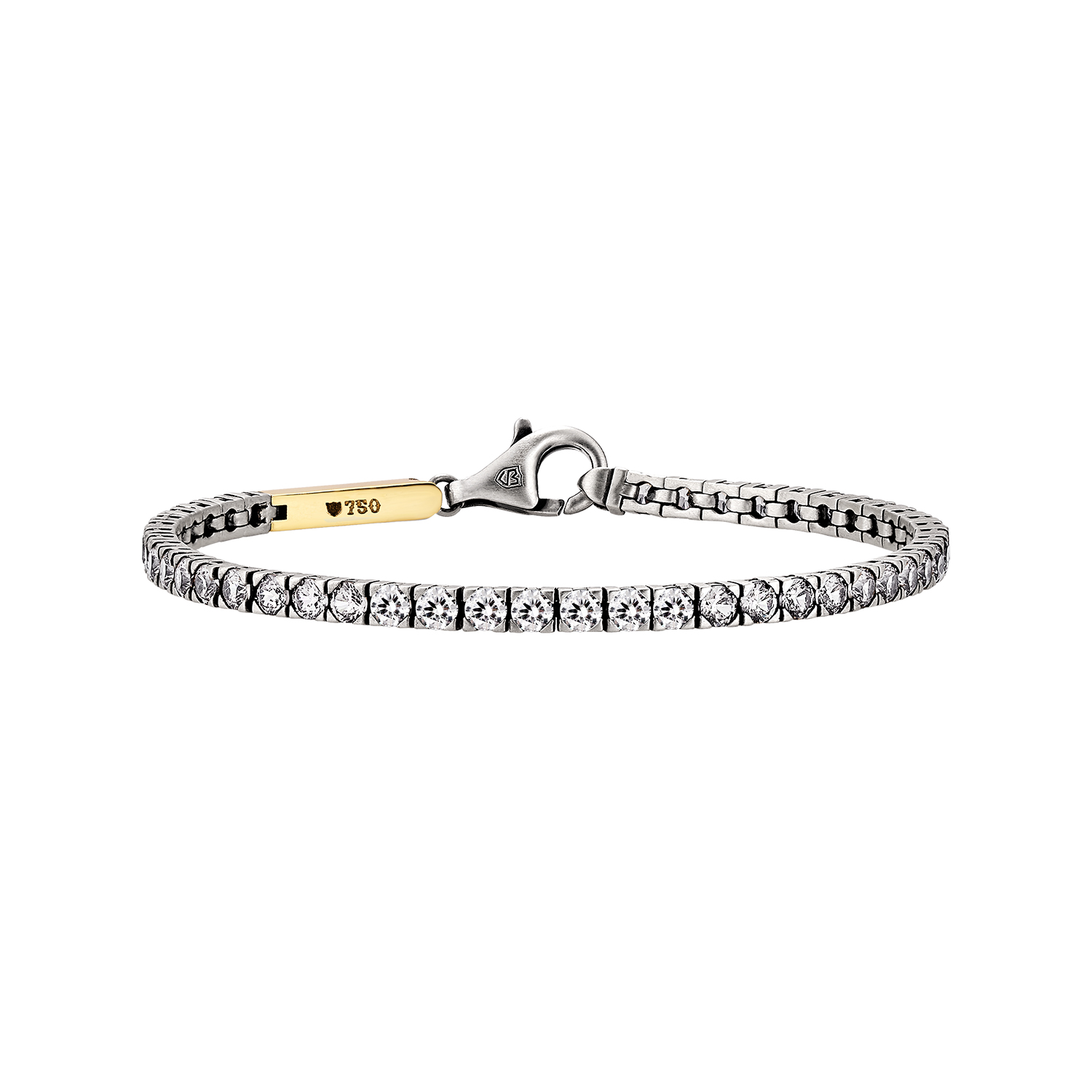 Stellar White Gold Bracelet 3mm